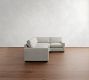 PB Comfort Modern Square Arm 3-Piece Wedge Sleeper Sectional (119&quot;)