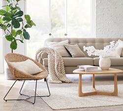 Woven Seagrass Papasan Chair