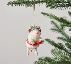 Bottlebrush Cat Ornament