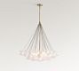 Cooper Glass Bubbled Round Chandelier (28&quot;)