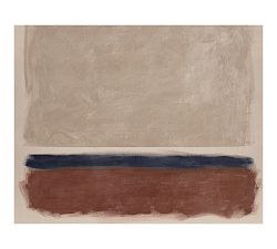 Red Ground Abstract Canvas