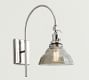 Vintage Glass Arc Sconce (18'')