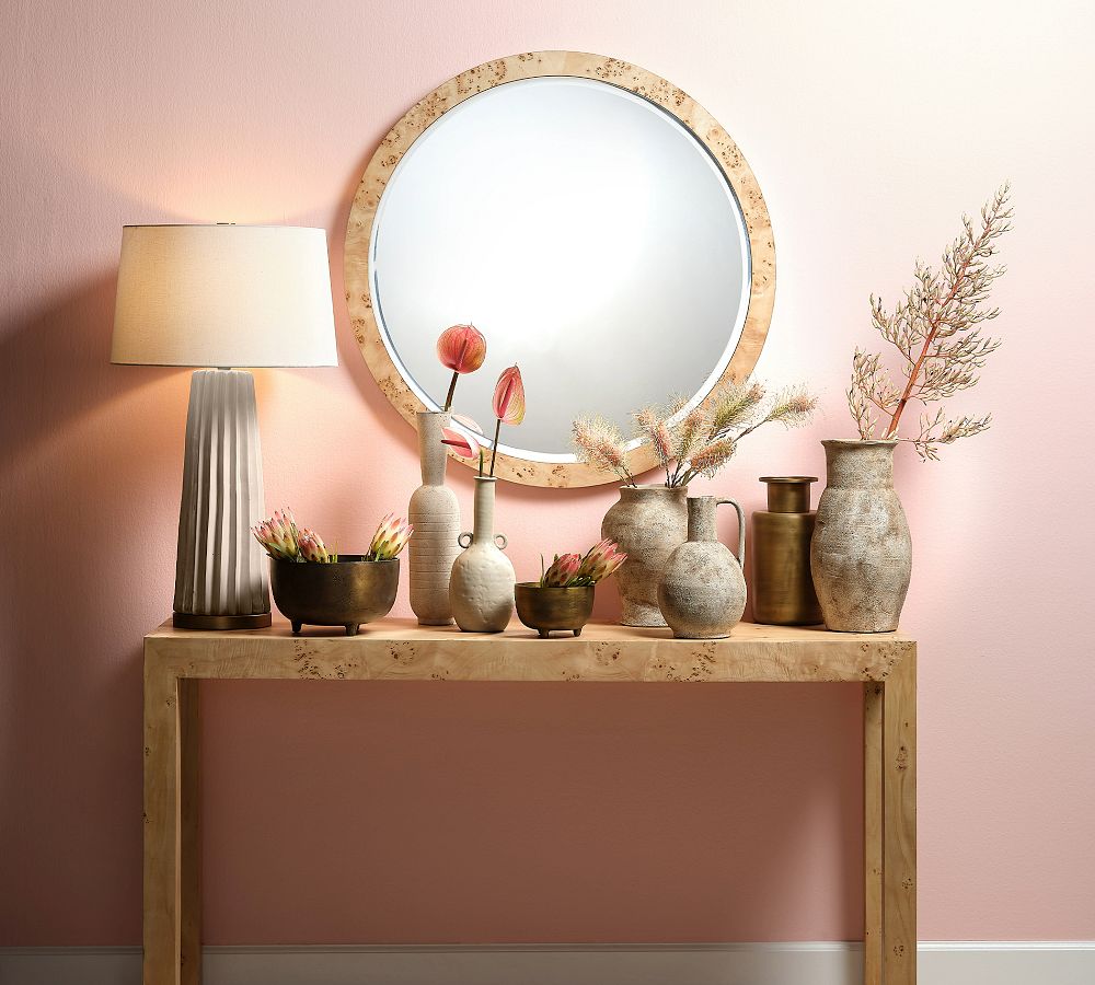Adalynn Burlwood Round Mirror