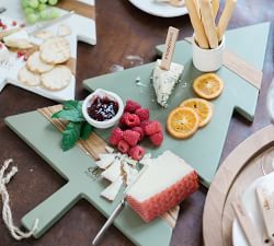 Holiday Tree Shaped Reclaimed Wood Cheese Boards