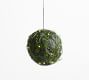 Light Up Faux Evergreen Spheres - Set of 2