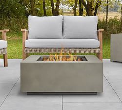 Burrows Steel Square Propane Fire Pit Table with Lid Cover (36&quot;)