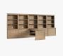 Livingston Peninsula Desk with 175&quot; Bookcase Suite