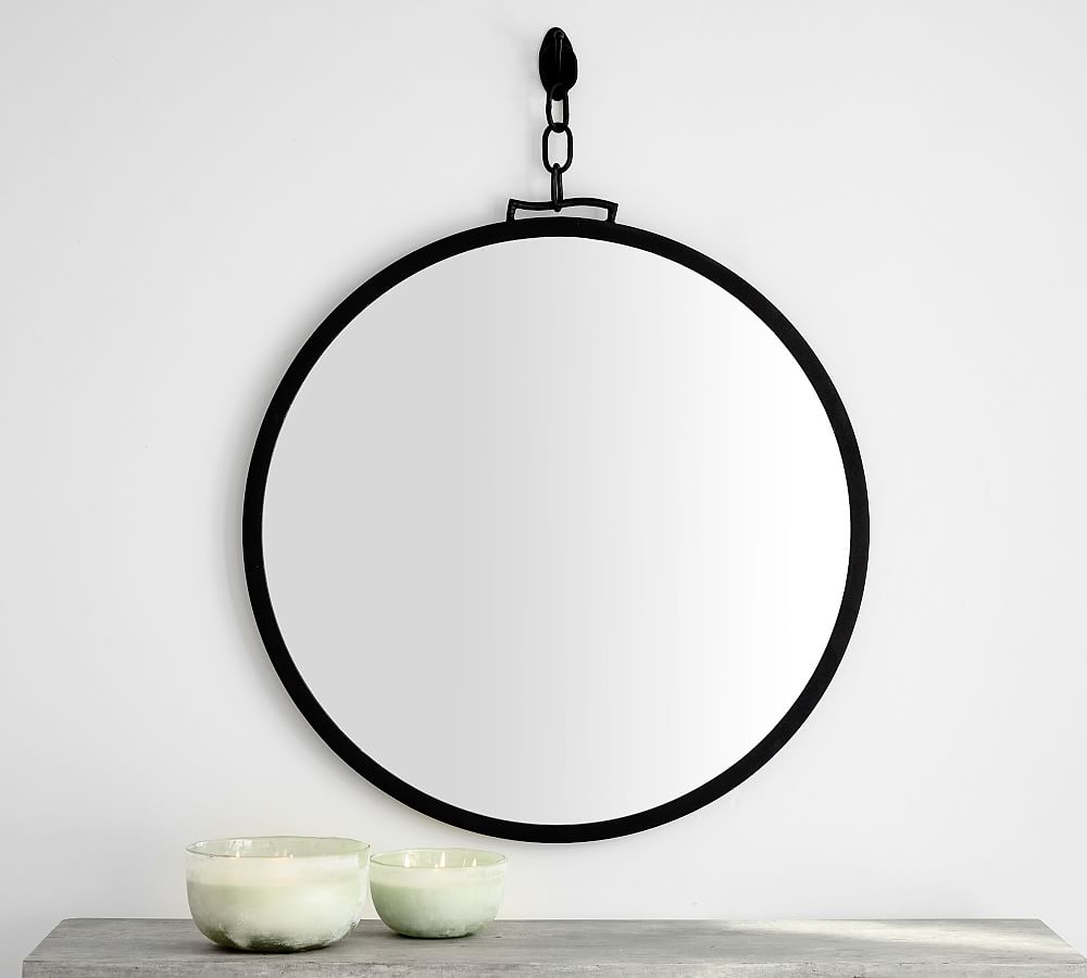 Vista 36&quot; Round Wall Mirror with Chain