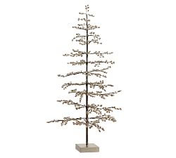 Open Box: Faceted Glass Mirror Tree, Large, 16.75" sq, 30.5" h - Smoke