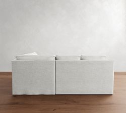Cameron Slope Arm Slipcovered 3-Piece Wedge Sectional (106&quot;)