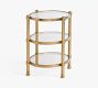 Everson Oval Glass Nightstand (22&quot;)