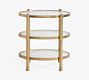 Everson Oval Glass Nightstand (22&quot;)