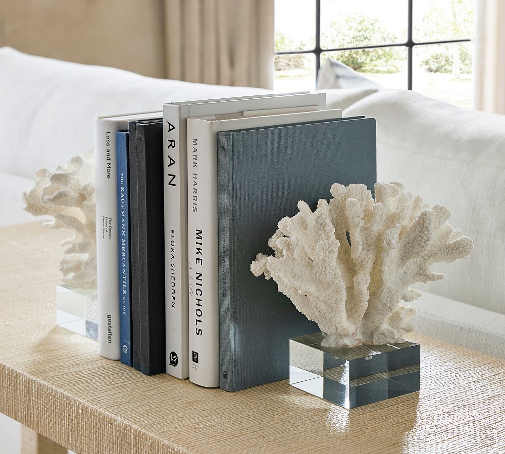 Coral Bookends