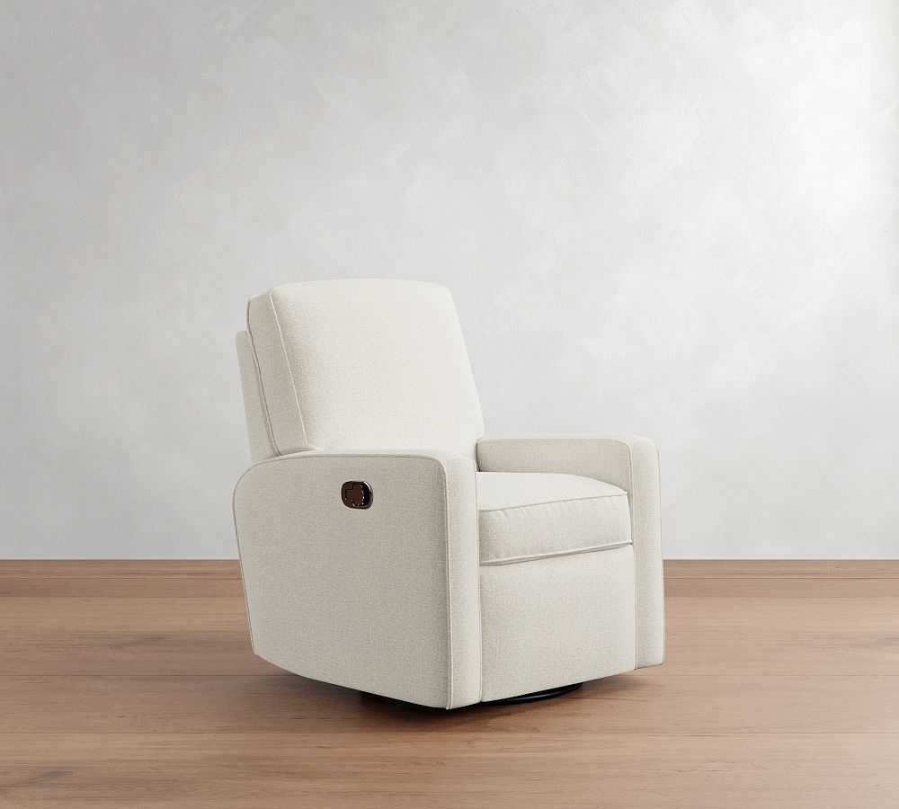 PB Comfort Square Arm Manual &amp; Power Swivel Recliner