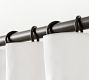 Slim Quiet-Glide Curtain Rings - Set of 10