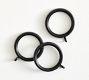 Slim Quiet-Glide Curtain Rings - Set of 10