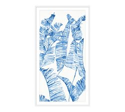 Blue Palm Breeze Framed Print