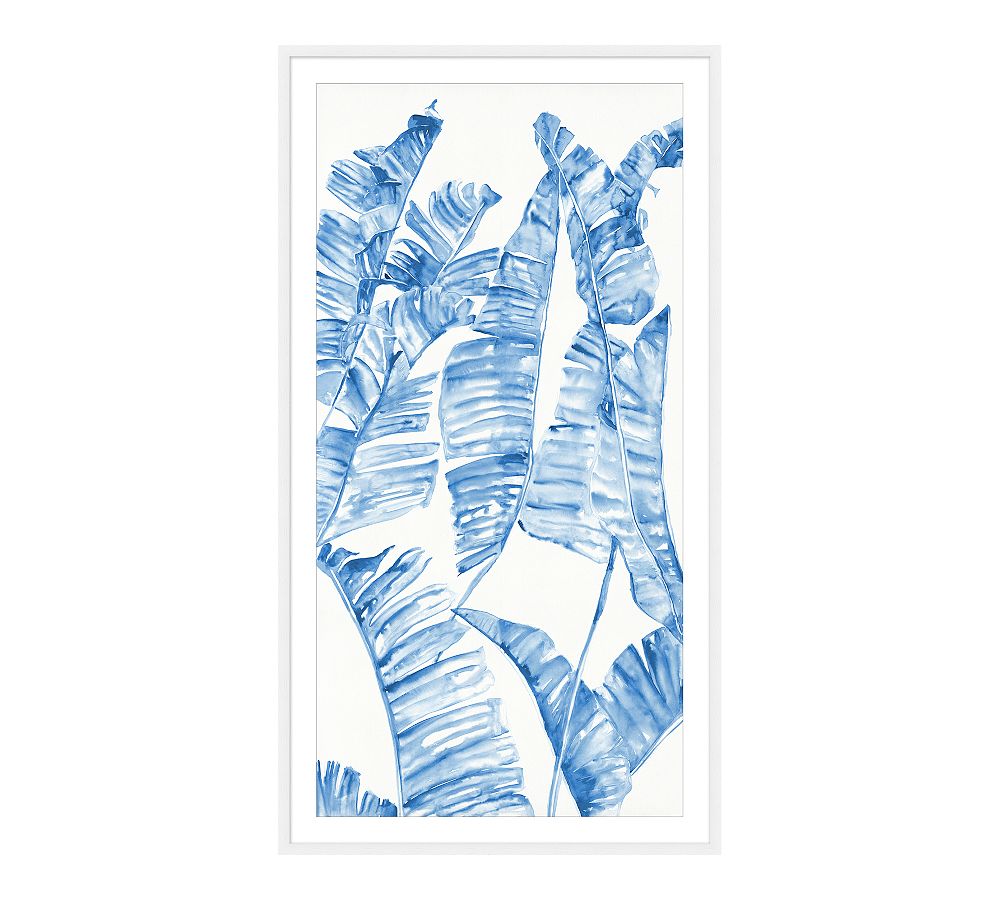 Blue Palm Breeze Framed Print