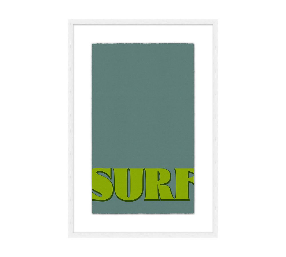 Retro SAND, SUN, SURF Framed Prints