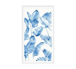 Blue Palm Breeze Framed Print