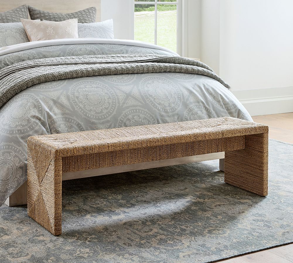 Malibu Woven Waterfall Bench (54&quot;)