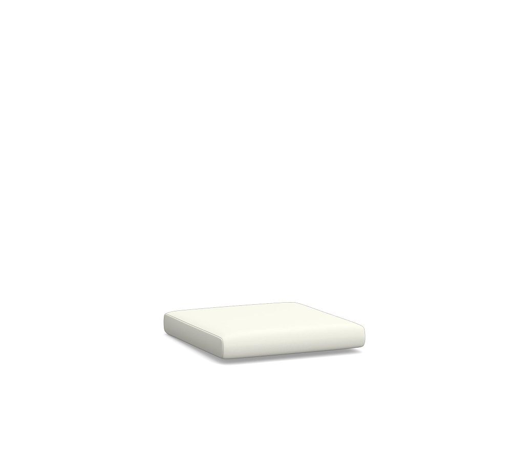 Indio Coastal Cushion Cover Dining Side/Barstool, High Performance Canvas; White