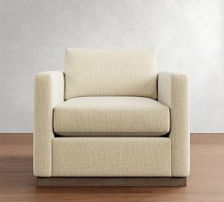 Carmel Slim Arm Wood Base Chair