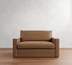 Westwood Square Arm Leather Sofa (65&quot;-125&quot;)