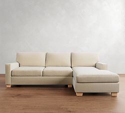 Buchanan Modern Square Arm Chaise Sectional (91&quot;-107&quot;)