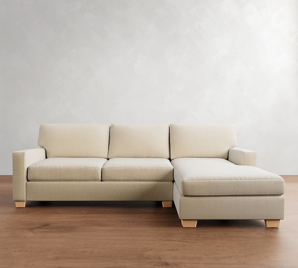 Buchanan Modern Square Arm Chaise Sectional (91&quot;-107&quot;)