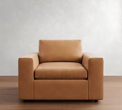 Dream Wide Arm Leather Chair