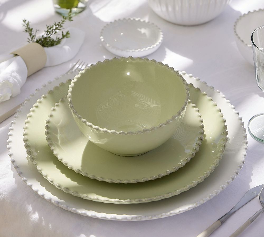 Costa Nova Pearl Stoneware Salad Plates - Set of 4