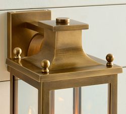 Belvedere Metal Outdoor Lantern Sconce (16&quot;)