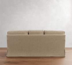 Buchanan Square Arm Slipcovered Sleeper Sofa with Memory Foam Mattress (78&quot;-84&quot;)