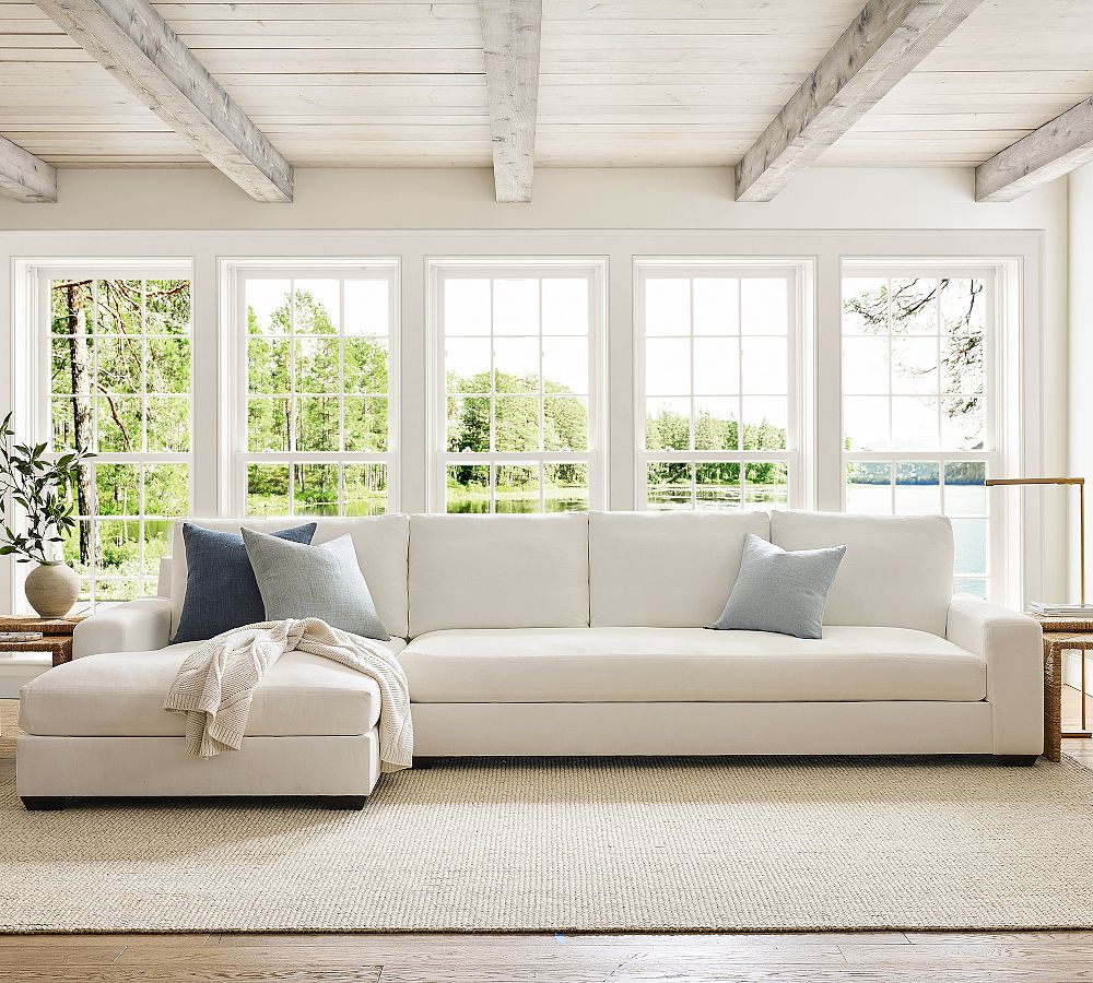 Big Sur Square Arm Chaise Sectional | Pottery Barn