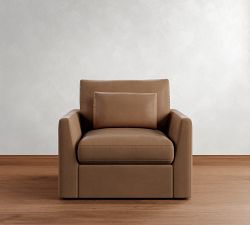 Westwood Fin Arm Deep Seat Leather Chair