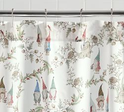 Forest Gnome Organic Shower Curtain