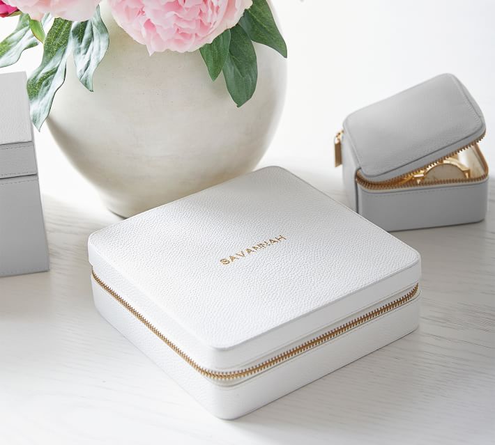 ギフトにも☆Pottery Barn☆レザー ジュエリー トラベルケース Quinn Jewelry Travel Case | Pottery Barn