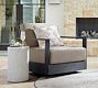 Malibu Metal Platform Swivel Outdoor Lounge Chair