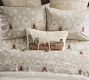 Gingerbread Train Embroidered Lumbar Pillow