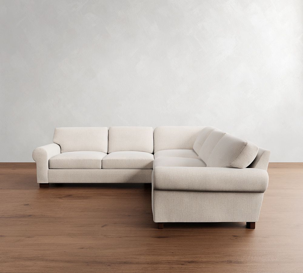 Turner Roll Arm 3-Piece L-Shaped Sectional (112&quot;)