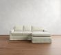 York Slope Arm Slipcovered Chaise Sectional (84&quot;&ndash;114&quot;)