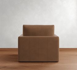 Westwood Fin Arm Deep Seat Leather Chair