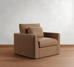 Westwood Fin Arm Deep Seat Leather Chair