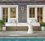 Indio Eucalyptus Modern Platform 3-Piece Modular Outdoor Sectional (91&quot;)