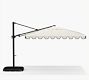 Premium 10' Square Portofino Cantilever Outdoor Patio Umbrella - Rustproof Aluminium Frame with Base