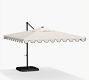Premium 10' Square Portofino Cantilever Outdoor Patio Umbrella - Rustproof Aluminium Frame with Base