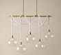 Marina Swing Rope Linear 5-Globe Chandelier (57&quot;)