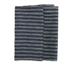 Caravan Boat Striped Linen Tea Towel - Set of 2