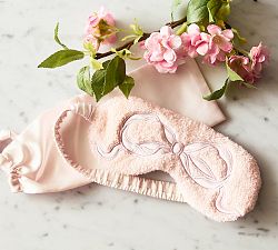 LoveShackFancy Appliqu&#233; Bow Eye Mask
